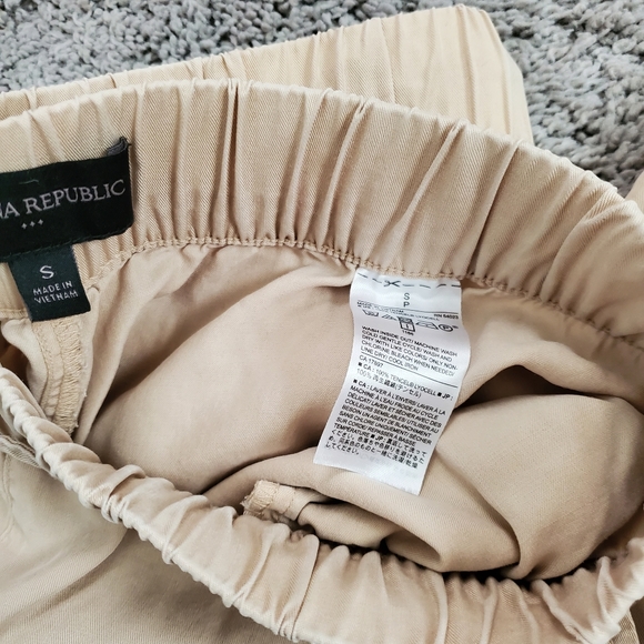 Banana Republic Tencel Cargo Jogger Pants Slacks Trouser Casual Elastic Waist - Picture 2 of 8